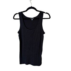 SPLENDID Basic Black Scoop Neck Super Soft Tank Top Size Medium